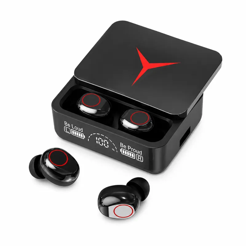 M90 Pro TWS True Wireless Earbuds – Bluetooth 5.3 Earphones with HiFi Stereo Bass, ENC Noise Cancellation & 1200mAh Power Bank Charging Case