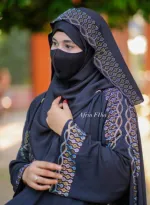 Sehzadi Abaya Full Set with Inner, Koti, Hijab and Stone Work