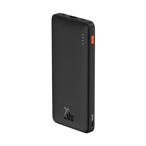 Baseus Airpow PPQD090001 10000mAh Black 20W Power Bank with USB-A to Type-C Cable