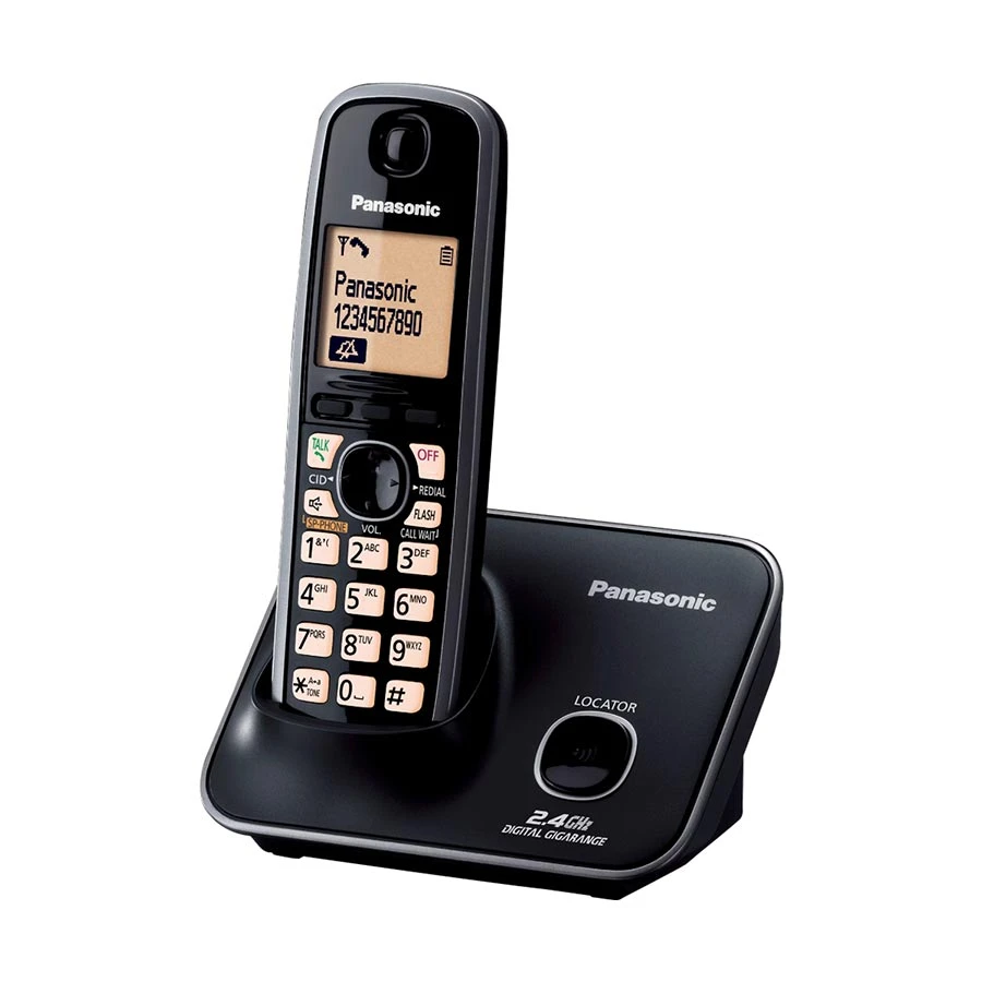 Panasonic KX-TG3711SX Cordless Black Phone Set