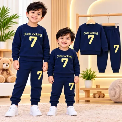 Kids' Brushed Cotton Sweatshirt and Pant Set, 3 Months to 8 Years