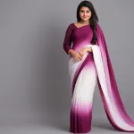 Casual and Party Wear Rainbow Georgette Saree, 6 Colours
