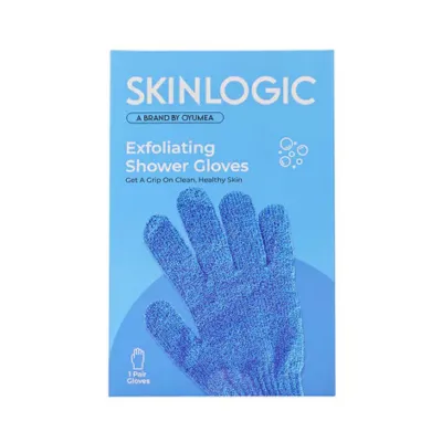 Skinlogic Exfoliating Shower Gloves 1 Pair - Blue (China)