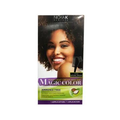 Nicka K Permanent Cream Hair Dye Magic Color - TCW05 Natural Brown (Korea)