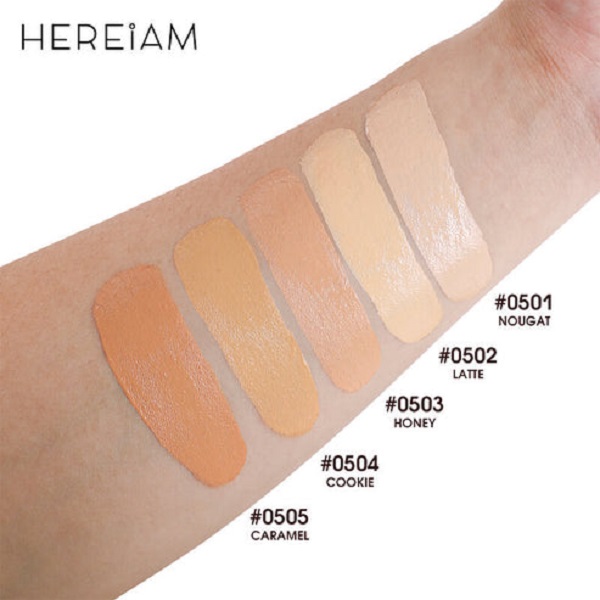 HEREIAM Waterproof Lasting Coverage Foundation(Honey)