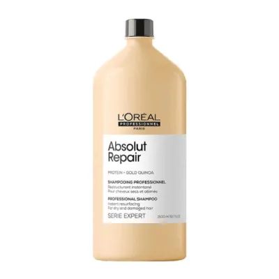 LOreal Serie Expert Absolut Repair Protein + Gold Quinoa Shampoo 1.5L (India)
