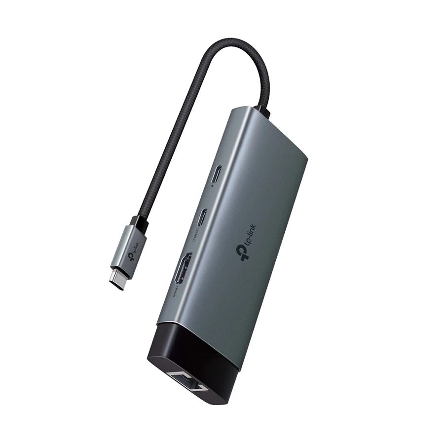 TP-Link UH6120C USB-C to HDMI, LAN, Dual USB & Dual USB-C Hub Gray