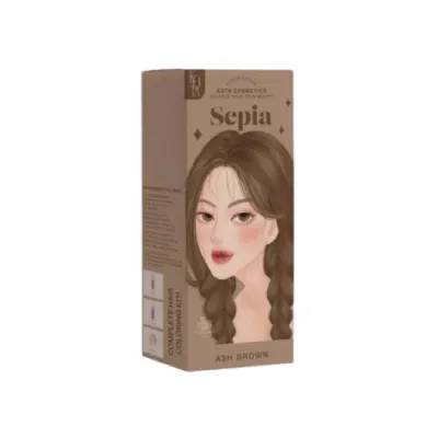 Kota Hair Color Cream Sepia - Ash Brown (Thailand)