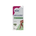 Veet Professional Ready To Use Half Body Aloe Vera And Green Tea Scent 8 Wax Strips (France)