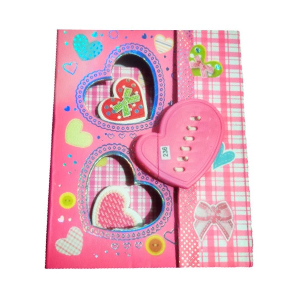 Password Lock Diary Auto (Pink)