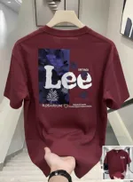 Men's Breathable Cotton-Spandex Drop Shoulder Tee with DTF Print