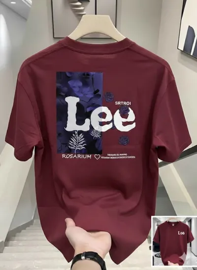 Men's Breathable Cotton-Spandex Drop Shoulder Tee with DTF Print