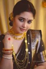 13 Haath Dhupian Silk Saree in Screen Print with Afsan Work