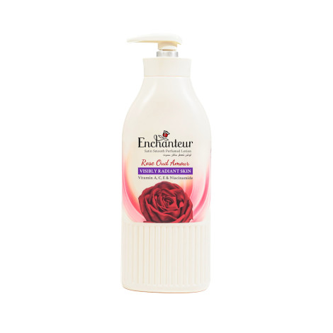 Enchanteur Rose Oud Amour Satin Smooth Perfumed Lotion 400ml (Malaysia)