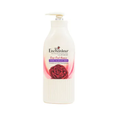 Enchanteur Rose Oud Amour Satin Smooth Perfumed Lotion 400ml (Malaysia)