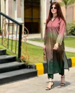 Women's Cotton Silk Digital Print Two Piece, 4 Colours