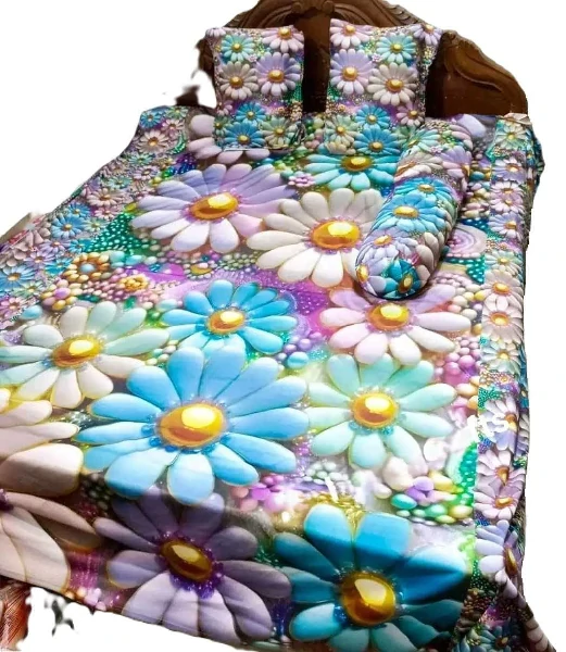 3D Design Bed Sheet