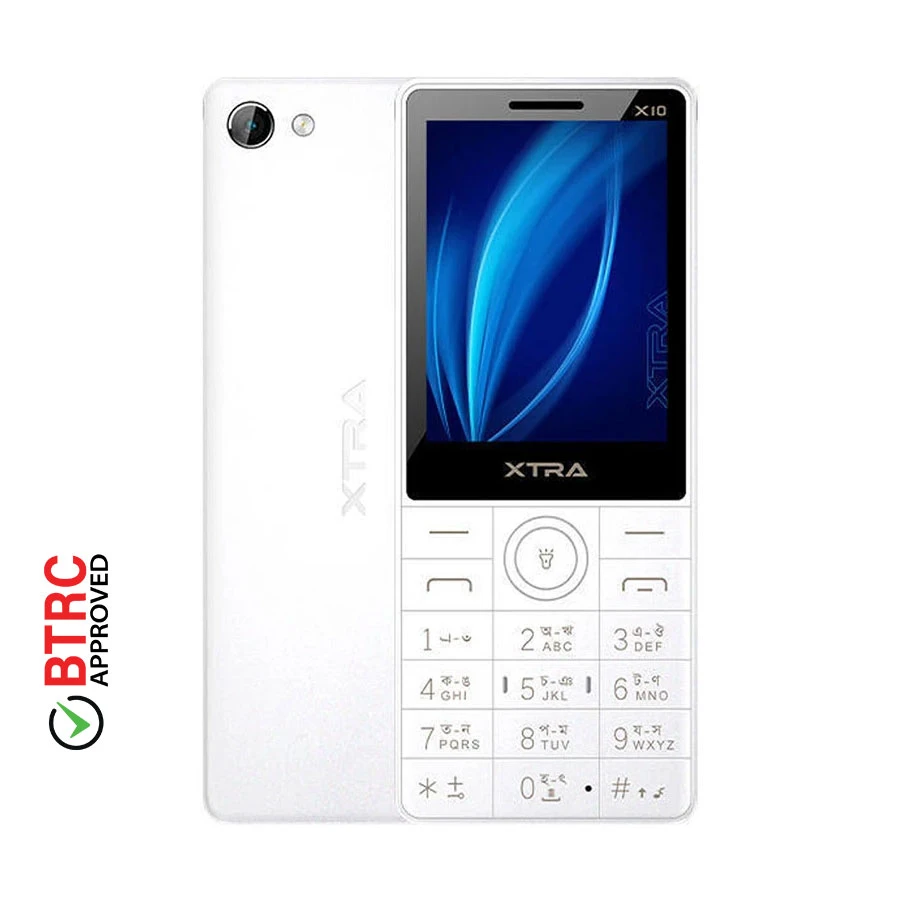 Xtra X10 White Feature Phone (Dual Sim)