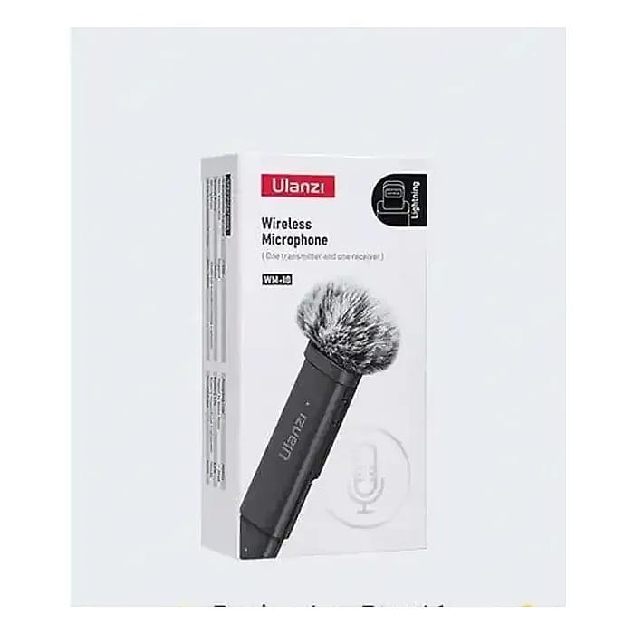 Ulanzi WM - 10 Wireless Clip - on Microphone for Smartphone or Tablet