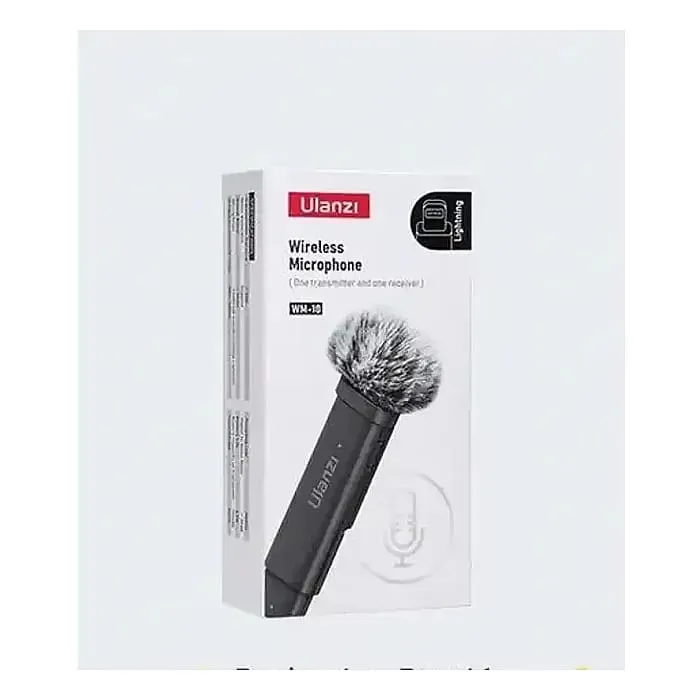 Ulanzi WM-10 Wireless Clip-On Microphone for Smartphone & Tablet