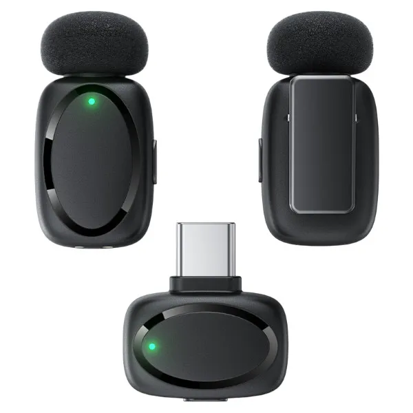 Acefast R2 Wireless Lavalier Microphone – Dual Mic