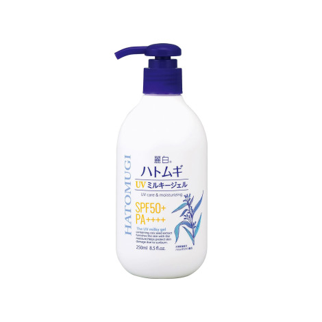 Reihaku Hatomugi UV Care & Moisturizing The UV Milky Gel SPF50+ PA++++ 250ml (Japan)