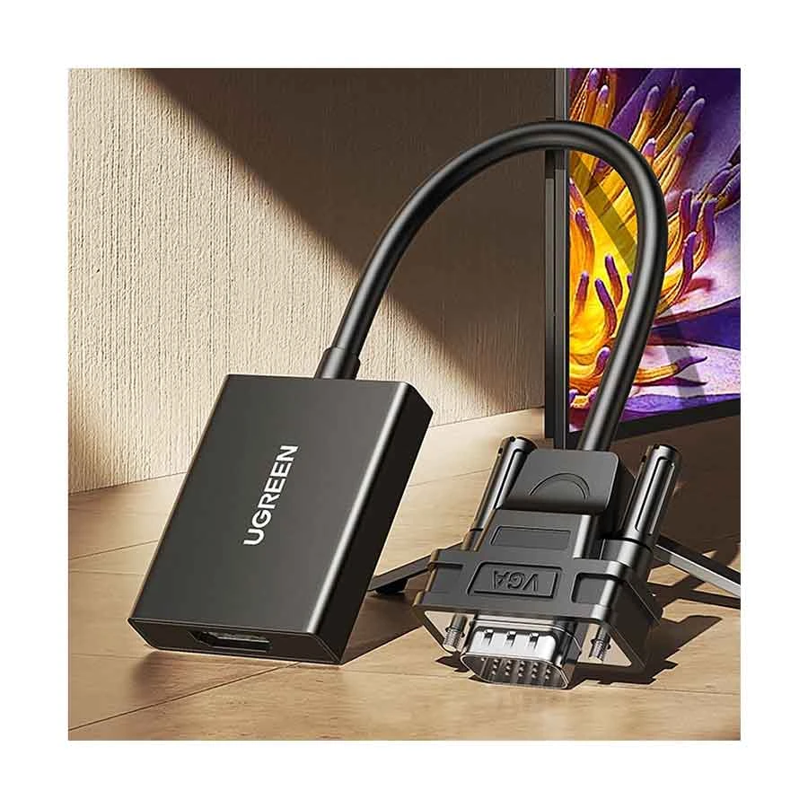 UGREEN CM513 50945 VGA to HDMI Converter with Audio Black