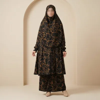 Elegant Palazzo long Khimar Set