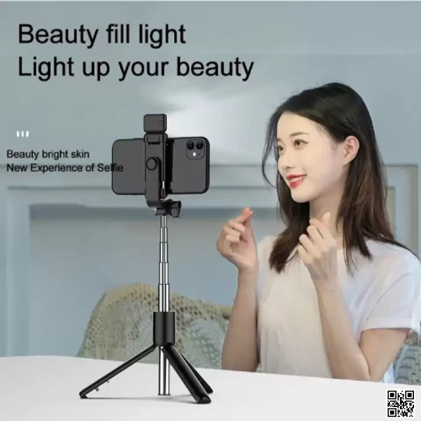 R1S Bluetooth Selfie Stick 4 in 1 Tripod Remote Control Selfie Stand