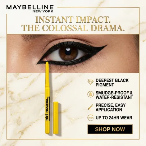 Maybelline The Colossal Kajal Deep Black 0.35g (India)