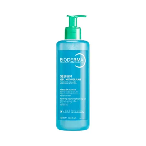 Bioderma Sebium Purifying Cleansing Foaming Gel 400ml (France)