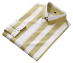 Men's long sleeve stripe / print shirt