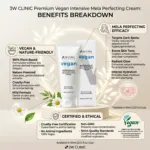 3W Clinic Vegan Intensive Mela Perfecting Cream 60ml (Korea)