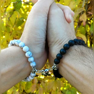 Heart Magnetic Bracelets for Couples