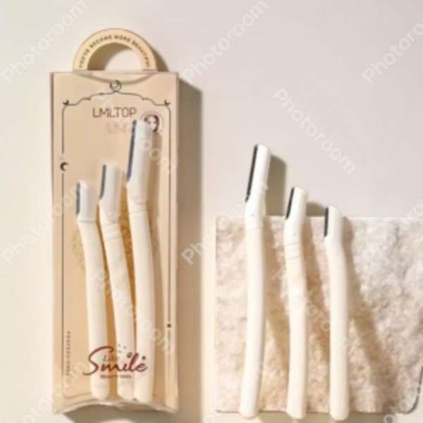 Lmltop Like Smile Eyebrow Razors - 3-Piece Beauty Tool Set