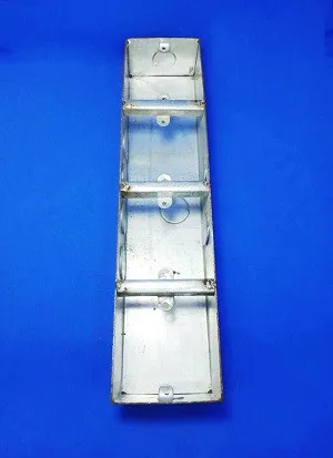 4 Gang Steel Switch & Socket Box Concealed Box - 18 Gauge