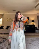 Women's Dress Set with 46 Inch Length, 3 Colour Choices
