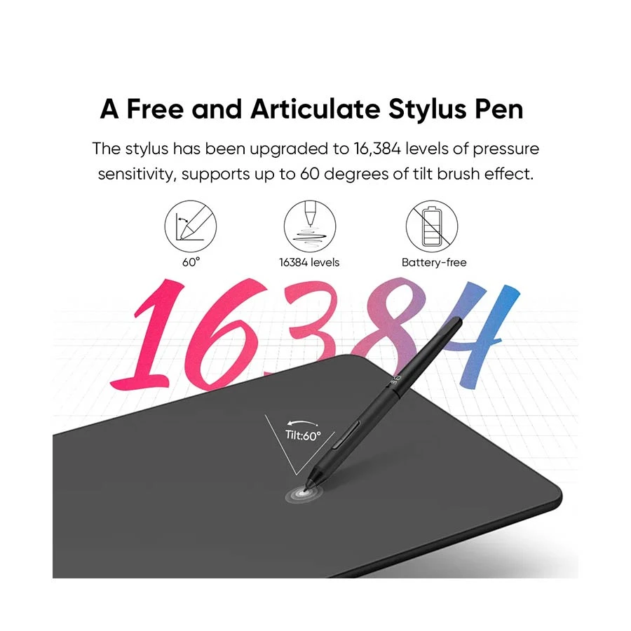 XP-Pen Deco 01 V3 Black Android Drawing Graphic Tablet