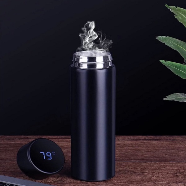 500 Ml Smart Thermos Flask with LED Temperature Display in Touch