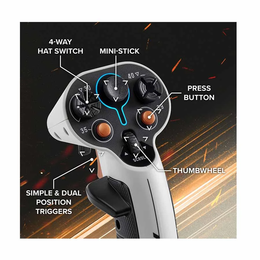 Thrustmaster Sol-R 1 Flightstick for PC Black & White
