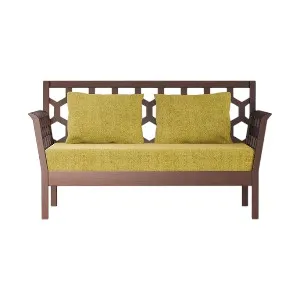 Regal Wooden double Sofa-NOOR NOOR-SDC-316-3-1-20(FABRIC-SF-2120)
