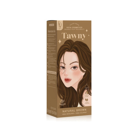 Kota Hair Color Cream Tawny - Natural Brown (Thailand)