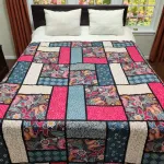 Soft Twill Cotton AC Katha Light Quilt for Bed, 6 Colours