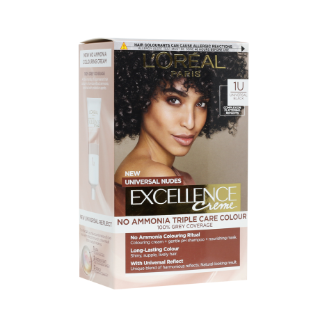 L'Oreal Excellence No Ammonia Triple Care Colour - 1U Universal Black (Belgium)