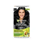 Garnier Color Naturals Creme Riche Nourishing Permanent Hair Color - 1 Natural Black 70ml+60g (India)