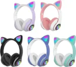 CAT STN-28 Wireless Cat Ear Headset Bluetooth 5.0 | 40mm Speaker, 400mAh Battery & 7 Hours Playtime - Stylish Over-Ear Headphones