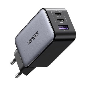 Ugreen Nexode CD244 65W GaN USB & Dual USB-C PD Black & Gray Charger (EU)
