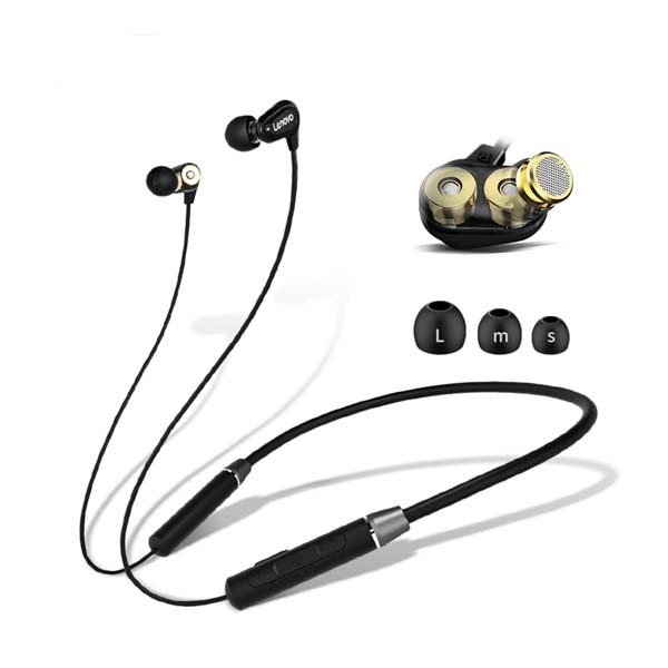 Lenovo HE08 Dual Dynamic Bluetooth Earphone