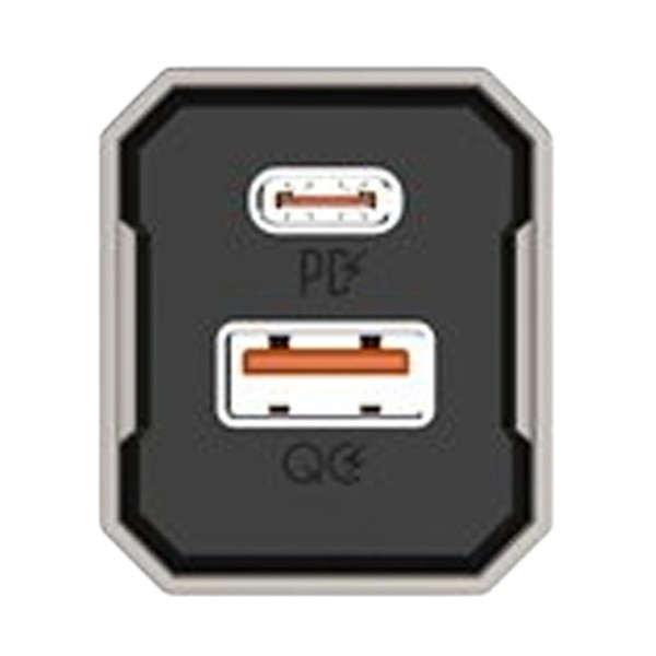 Ldnio A2527C 2-Port USB & USB-C 30W Grey Charger