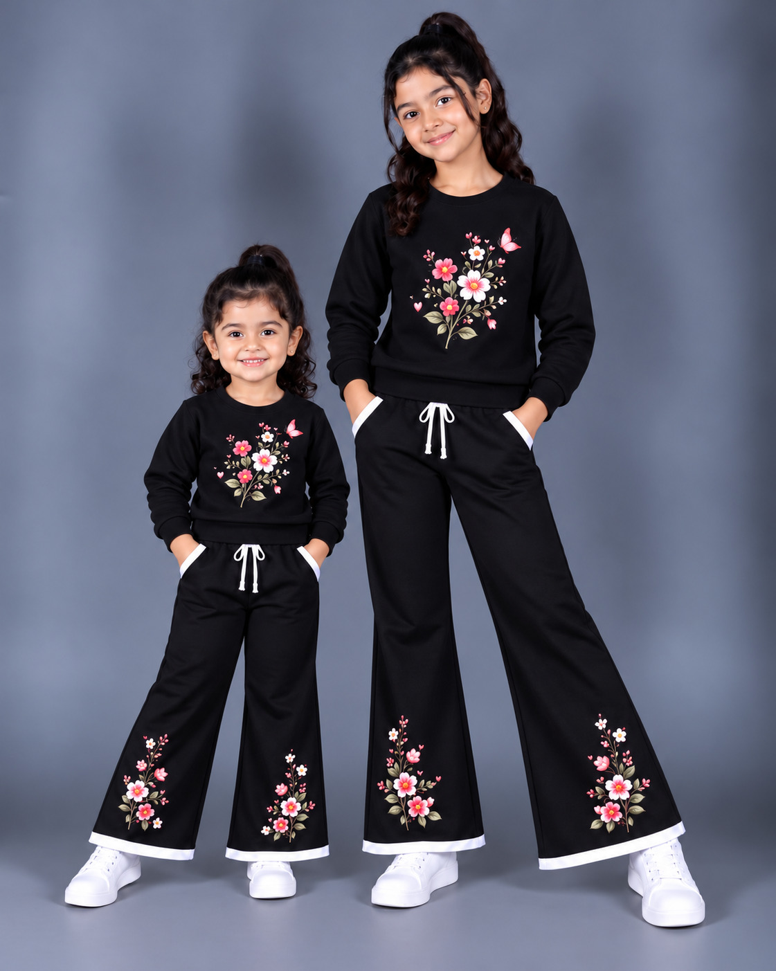 Kids' Terry Cotton Sweatshirt and Pant Set, 250 GSM, 2 to 12 Years
